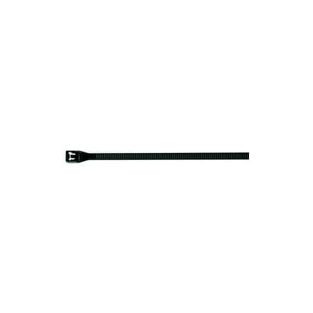 Del City Div Of Actuant Cable Tie, 4 in L, 13/16 in Max Bundle Dia., Black, PA 6.6, 18 lb Strength 962303